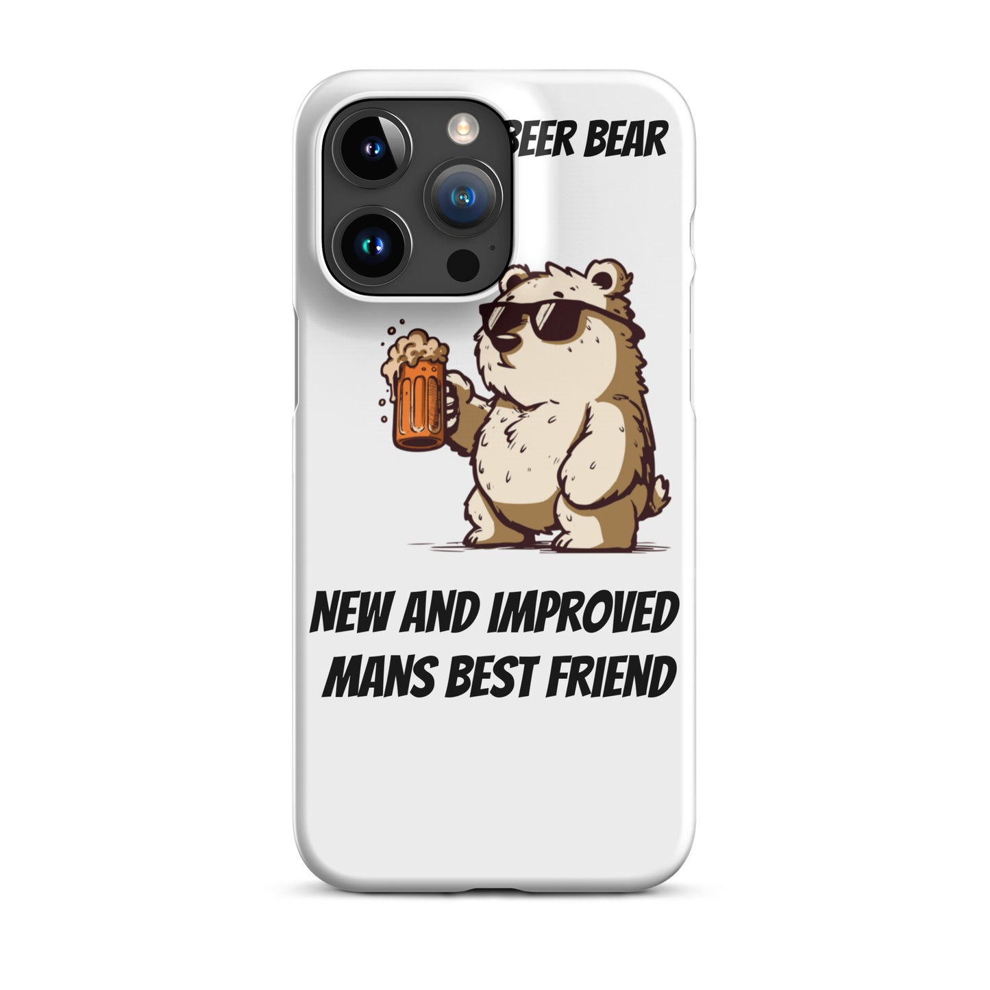 Beer Bear snap on iphone case