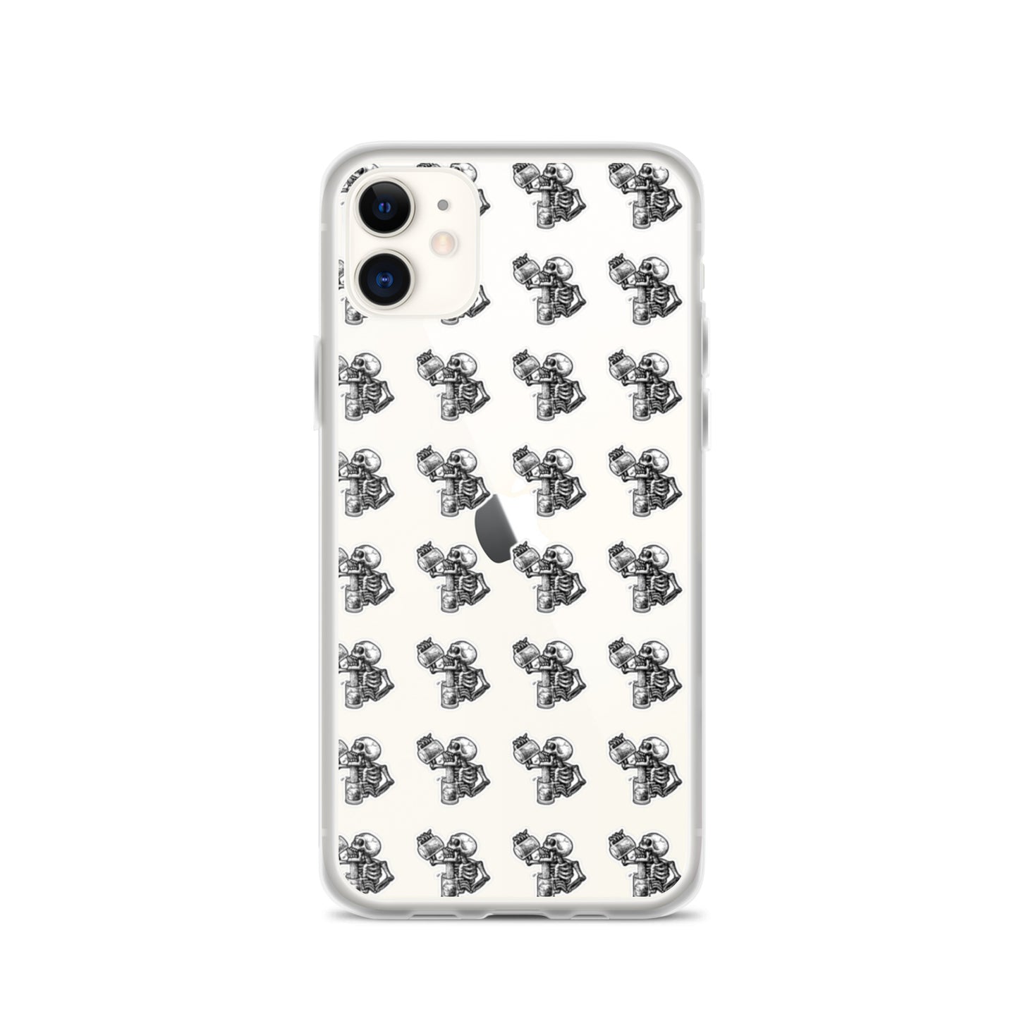 drunk skeleton iphone case