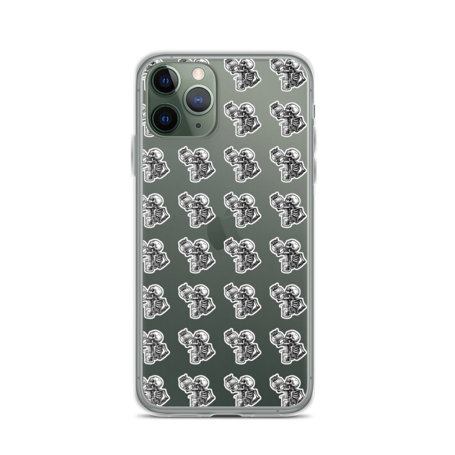 drunk skeleton iphone case