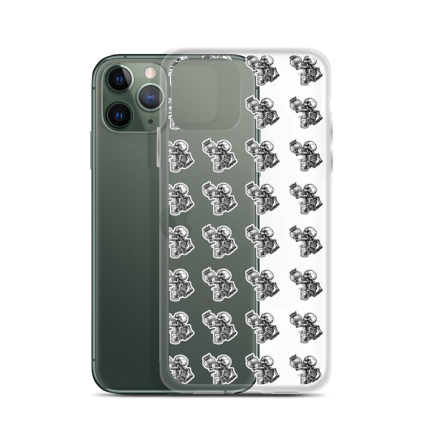 drunk skeleton iphone case