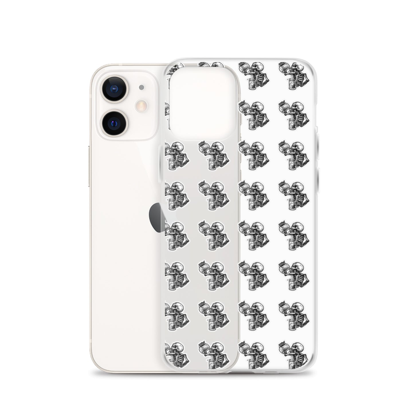 drunk skeleton iphone case