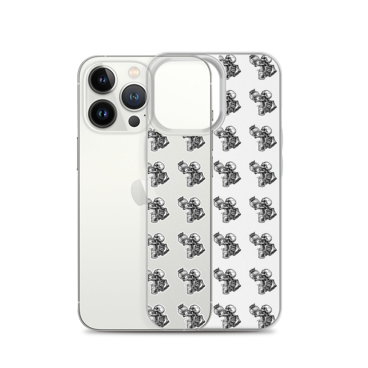 drunk skeleton iphone case