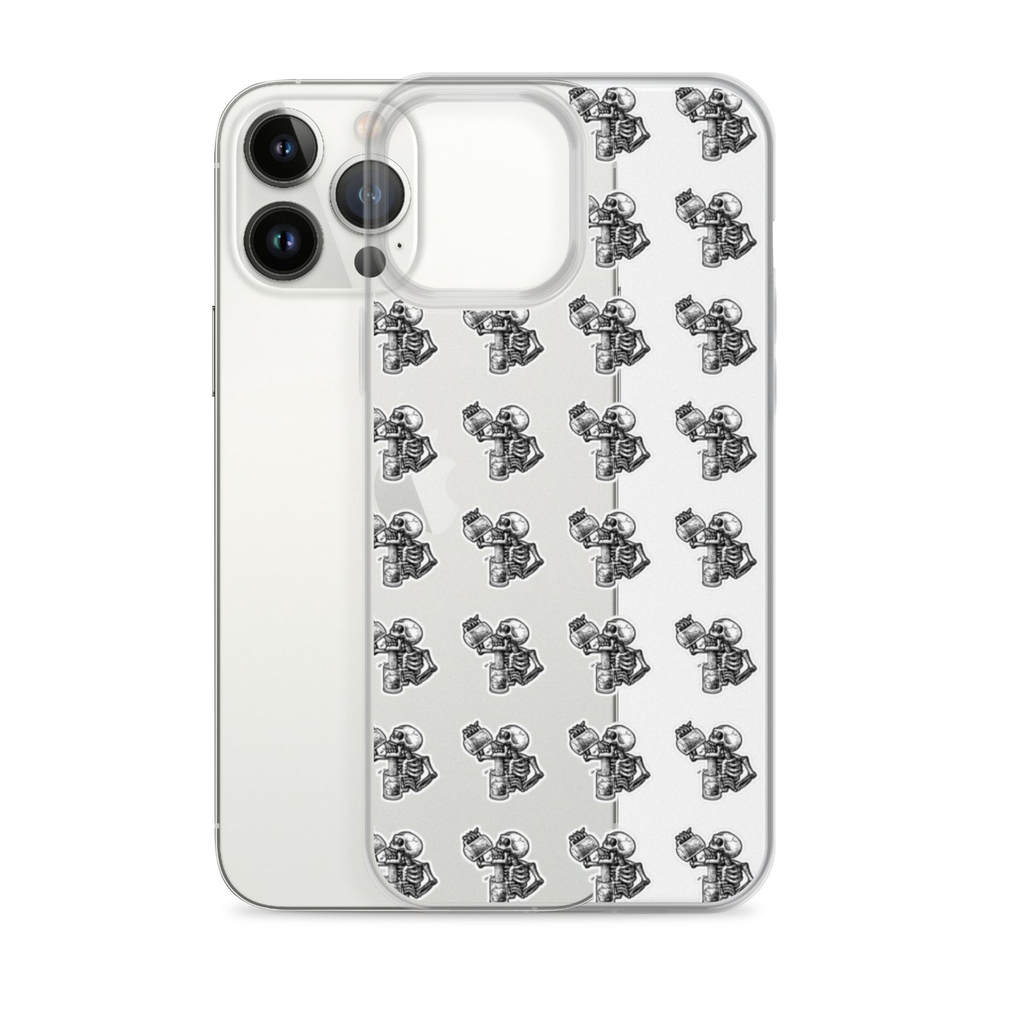 drunk skeleton iphone case