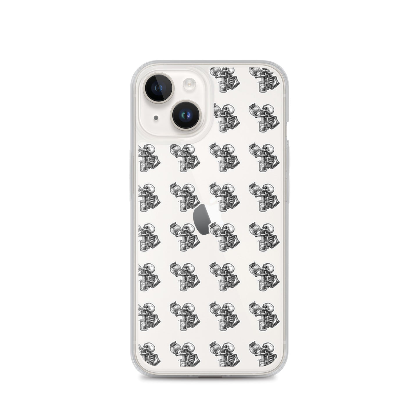 drunk skeleton iphone case