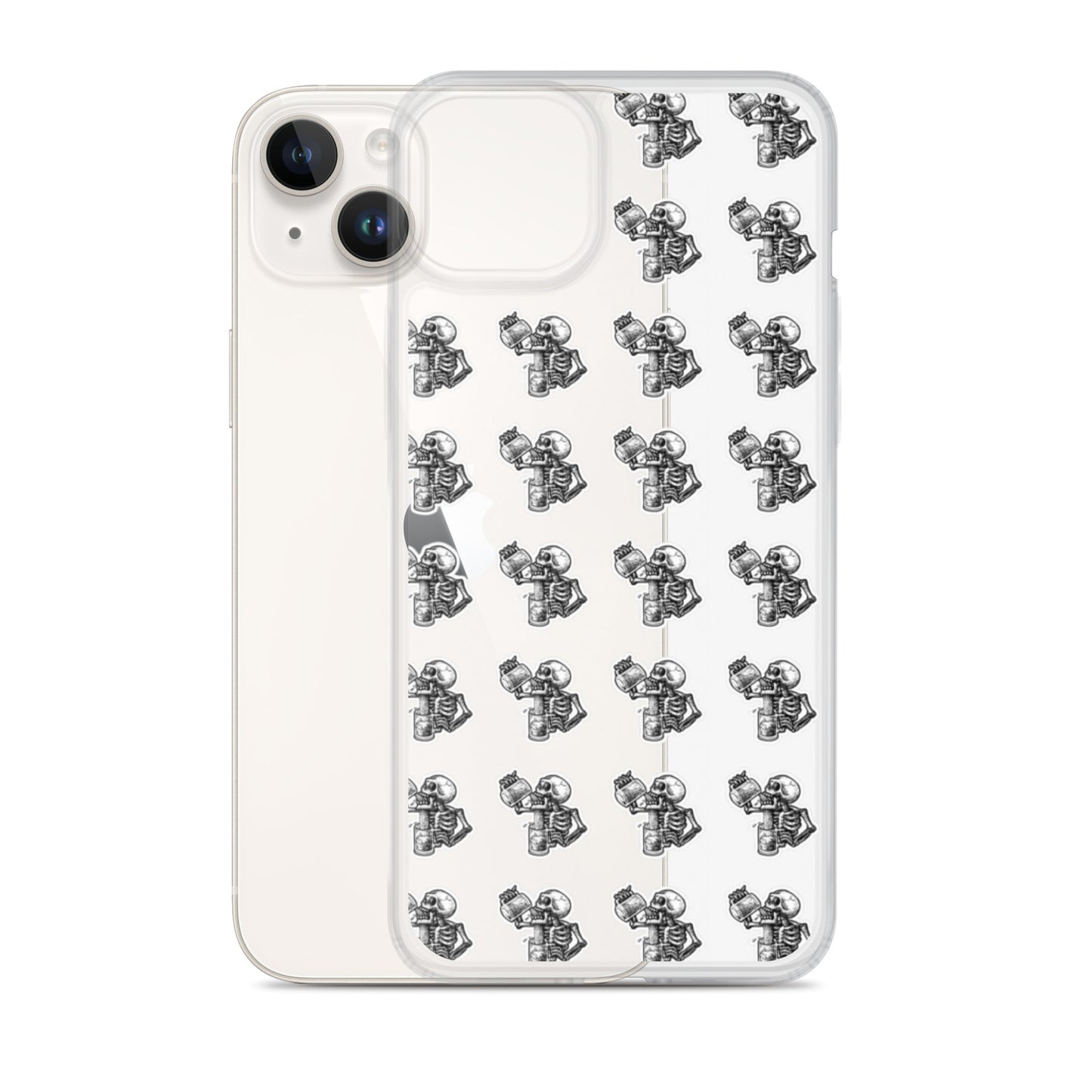 drunk skeleton iphone case