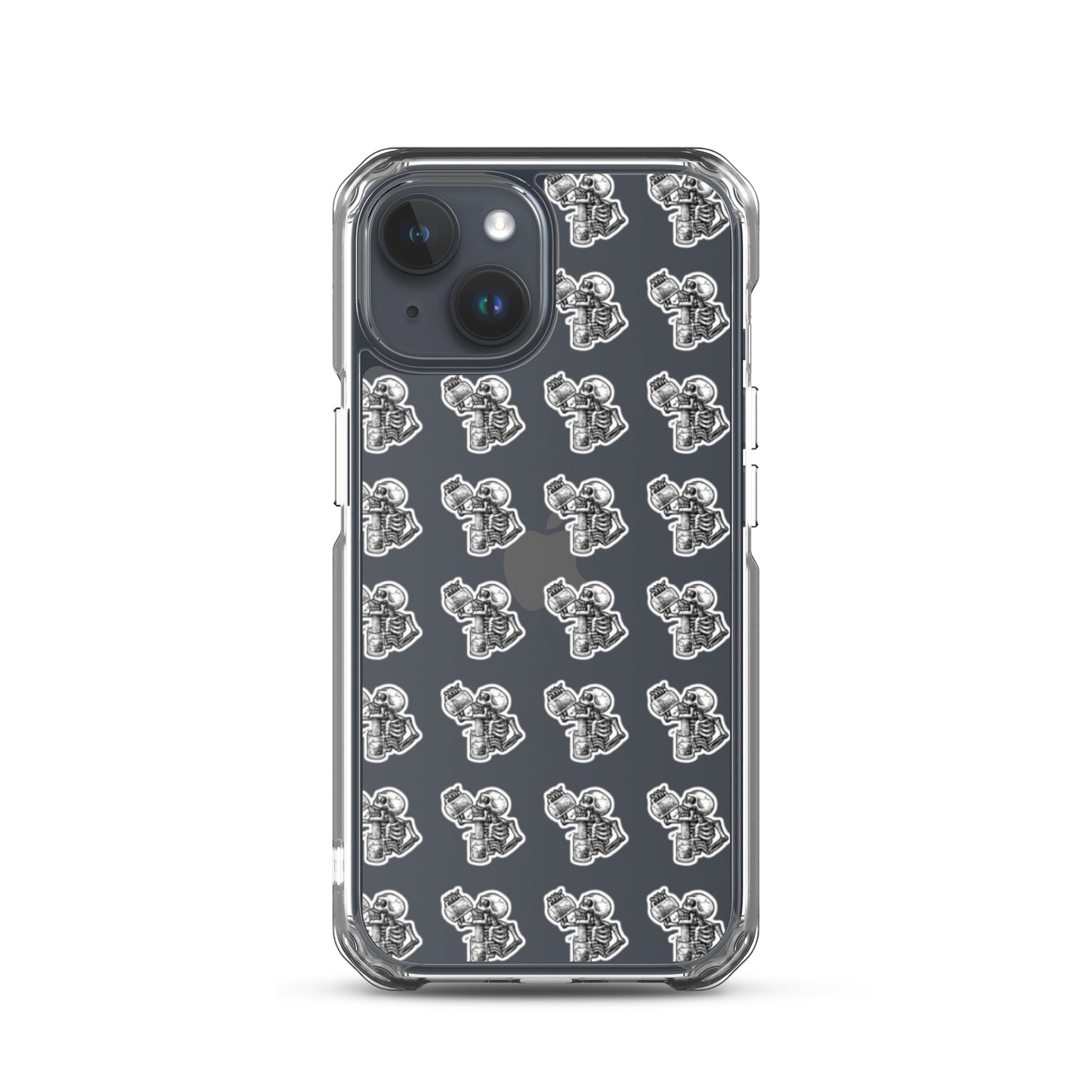 drunk skeleton iphone case