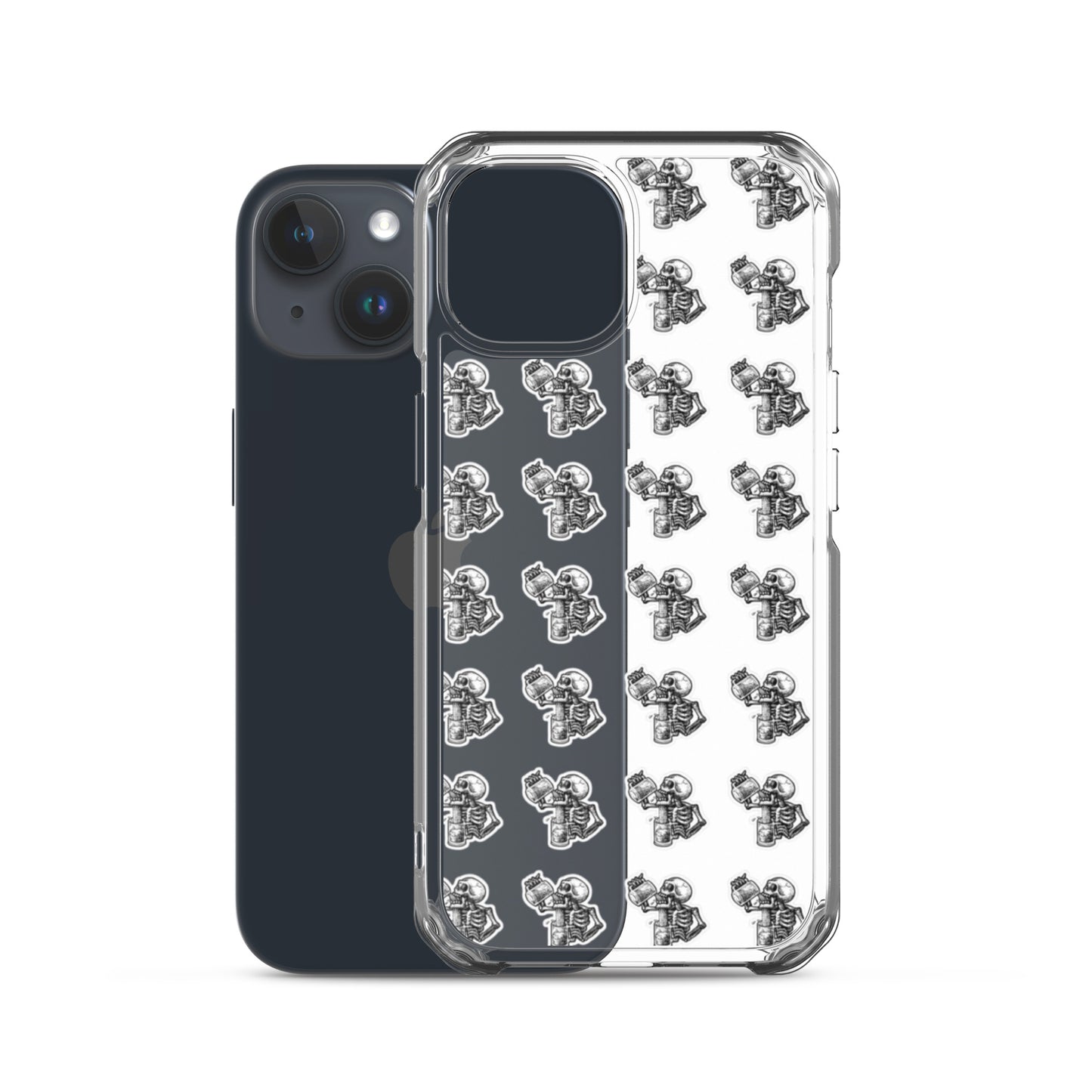 drunk skeleton iphone case