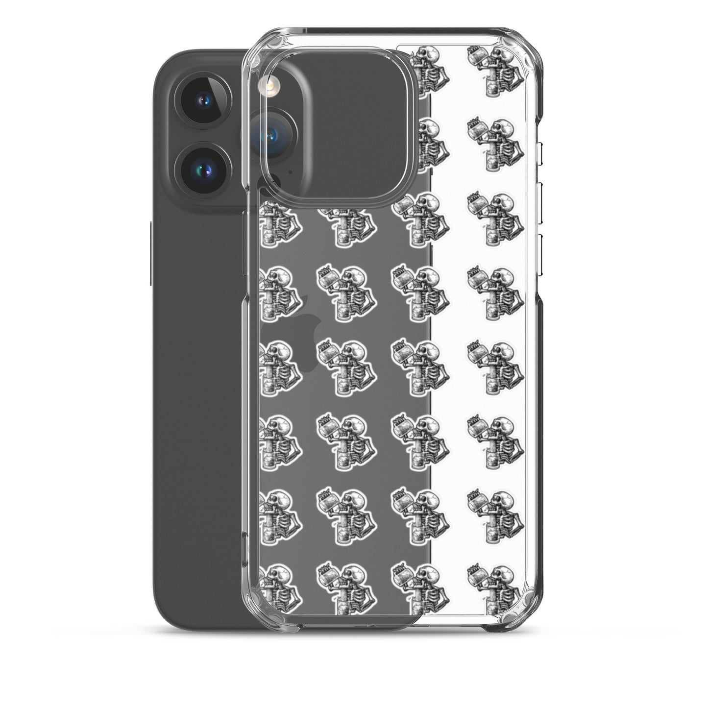 drunk skeleton iphone case