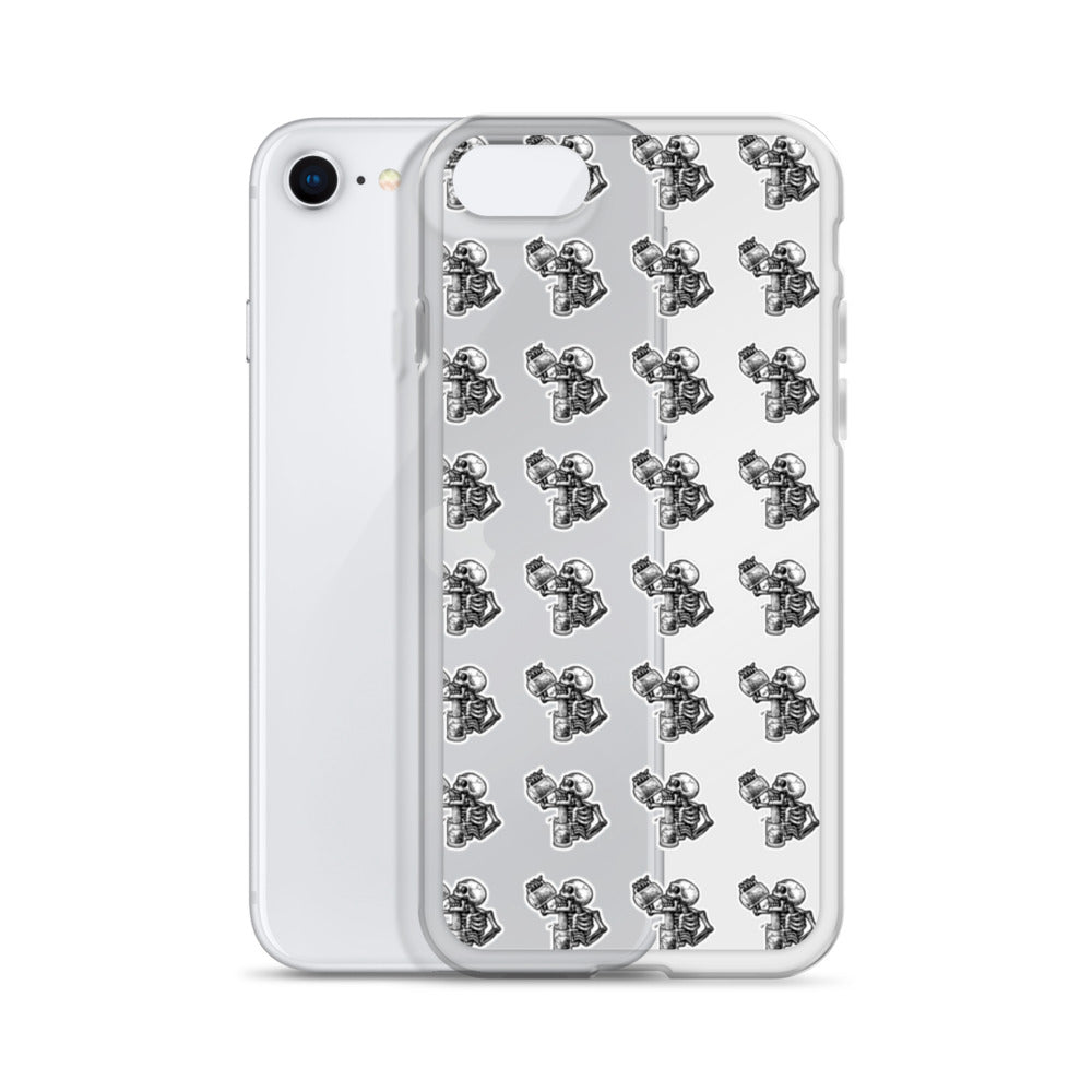 drunk skeleton iphone case
