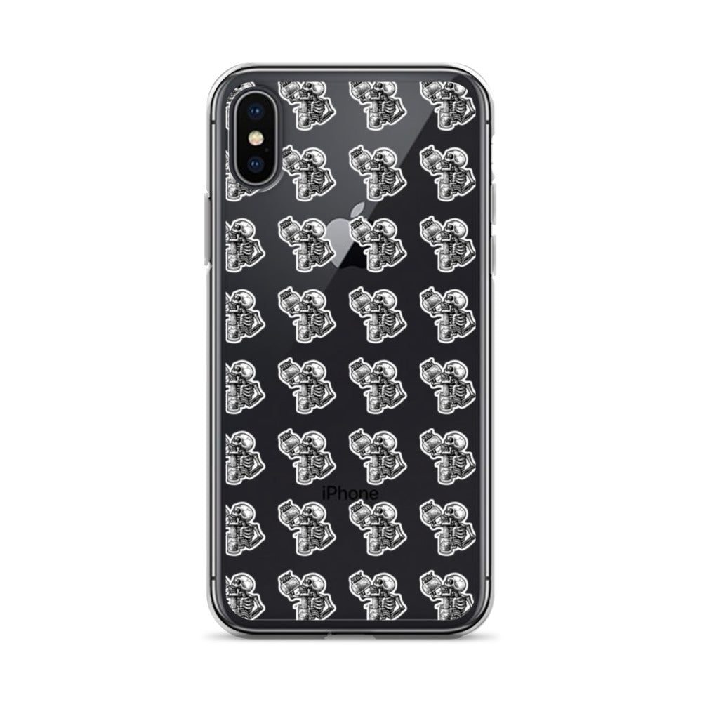 drunk skeleton iphone case