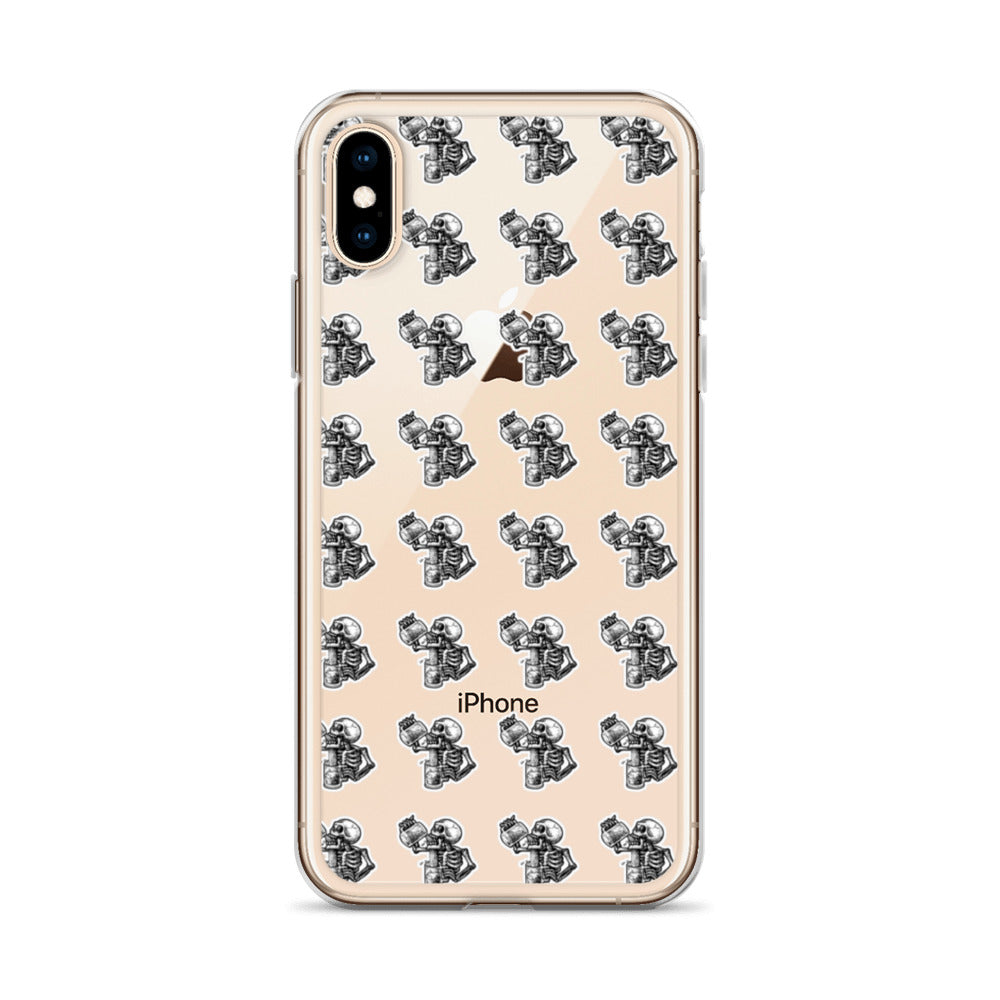 drunk skeleton iphone case