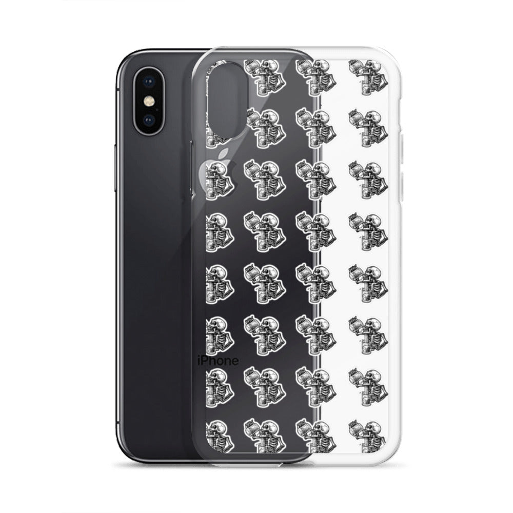 drunk skeleton iphone case