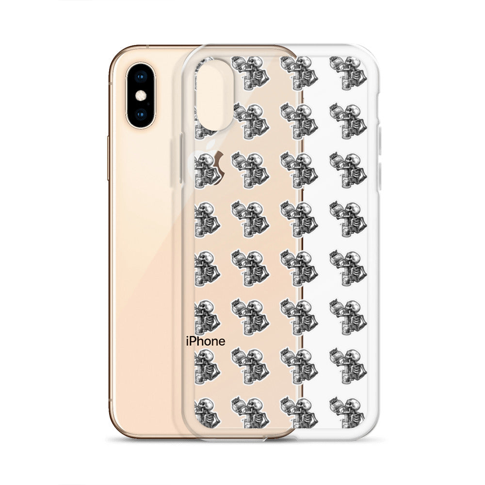 drunk skeleton iphone case