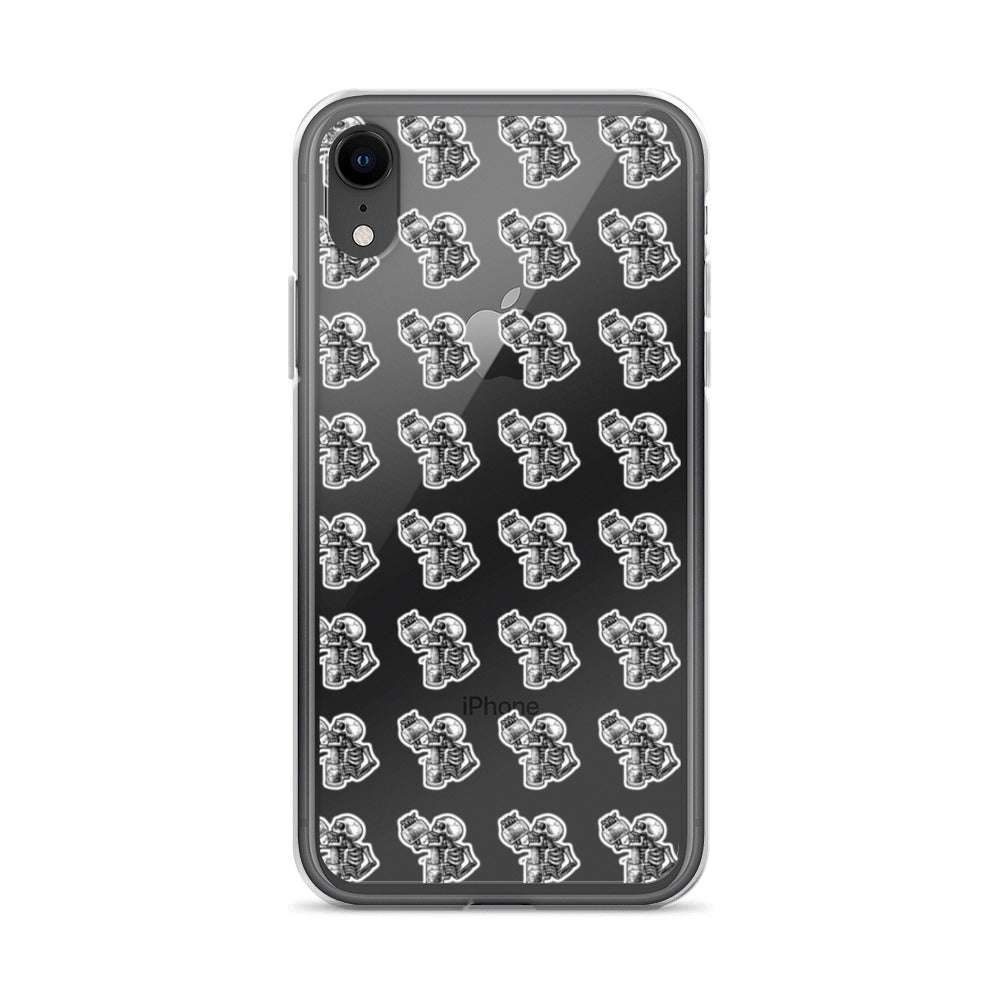 drunk skeleton iphone case