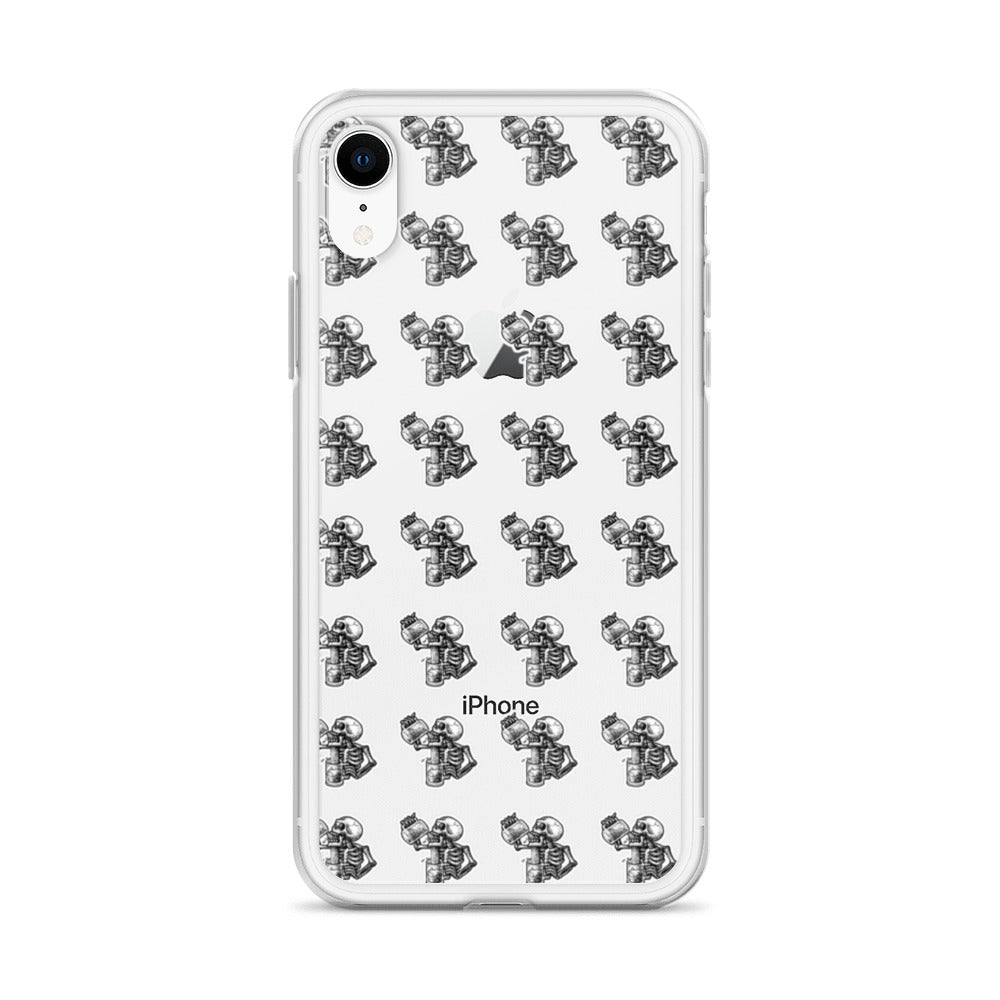 drunk skeleton iphone case